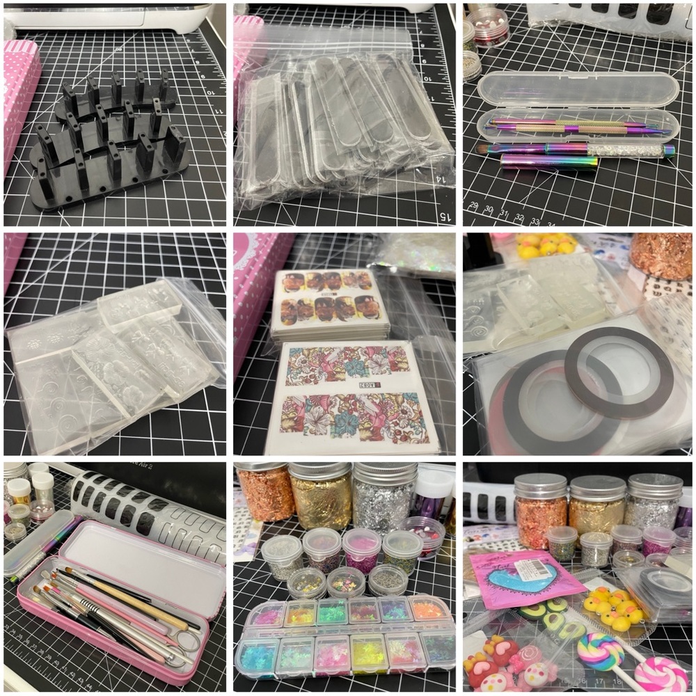 Nail Art press on nail supply bundle